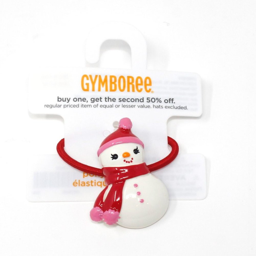 NWT Gymboree hair pony-o Cozy Cutie snowman ponytail holder